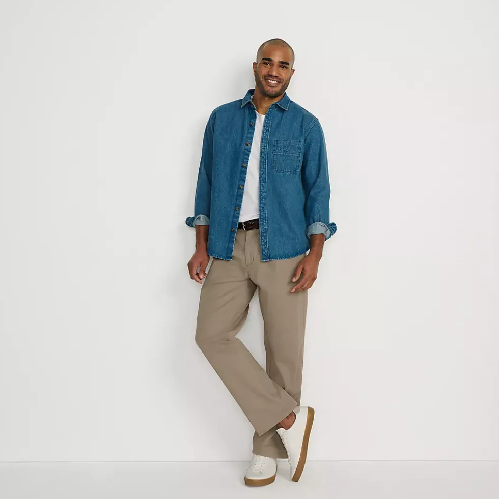 Men's Relaxed Fit Pleated Knockabout Chino Pants