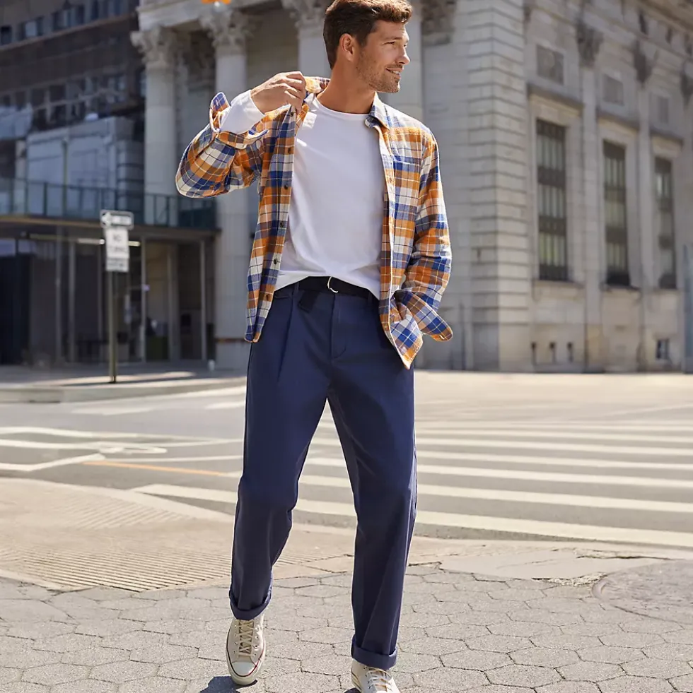 Men's Relaxed Fit Pleated Knockabout Chino Pants