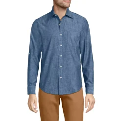 Men's Roll Sleeve Chambray Shirt