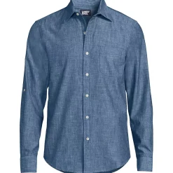 Men's Roll Sleeve Chambray Shirt