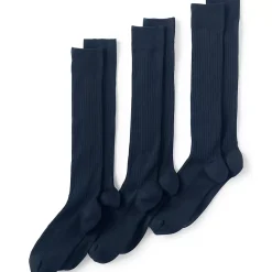 Men's Seamless Toe Over the Calf Rib Dress Socks 3-pack