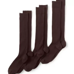 Men's Seamless Toe Over the Calf Rib Dress Socks 3-pack