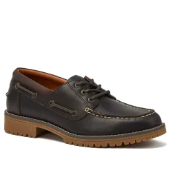 Men's Seaport Leather Lace Up Boat Shoes