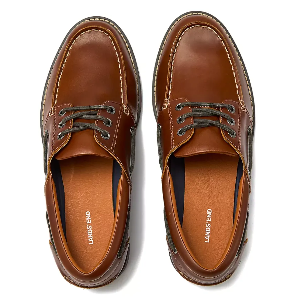 Men's Seaport Leather Lace Up Boat Shoes