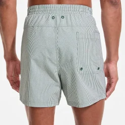 Mens 5" Seersucker Volley with Hydroliner Swim Trunk