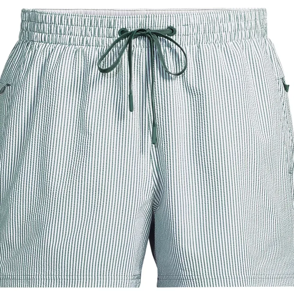 Mens 5" Seersucker Volley with Hydroliner Swim Trunk