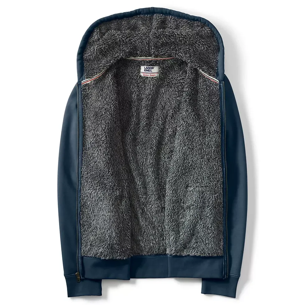 Men's Serious Sweats Full Zip Sherpa Fleece Hoodie