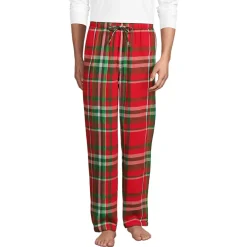 Men's Sherpa Fleece Lined Flannel Pajama Pants