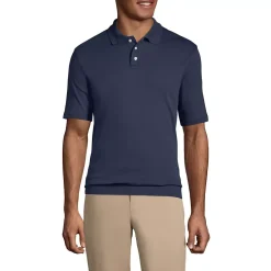 Men's Short Sleeve Banded Bottom Polo Shirt