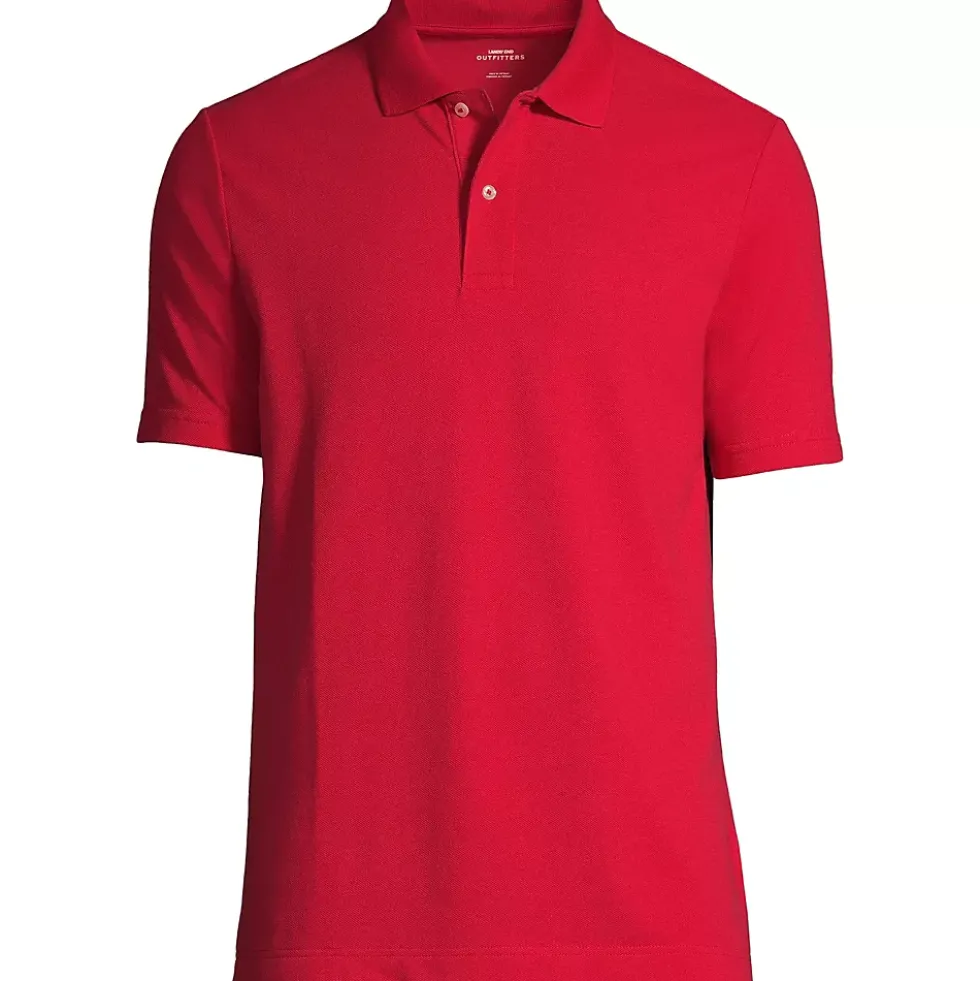 Men's Short Sleeve Basic Mesh Polo Shirt