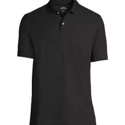 Men's Short Sleeve Basic Mesh Polo Shirt