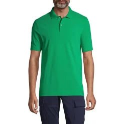 Men's Short Sleeve Basic Mesh Polo Shirt