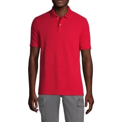Men's Short Sleeve Basic Mesh Polo Shirt