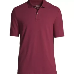 Men's Short Sleeve Basic Mesh Polo Shirt