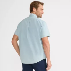 Men's Short Sleeve Button Down Chambray Shirt