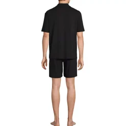 Men's Short Sleeve Cooling Knit Pajama Short Set