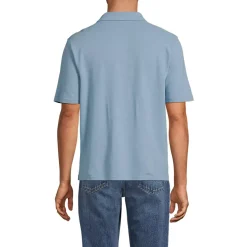 Men's Short Sleeve Cotton Linen Polo