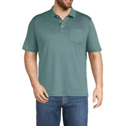 Men's Short Sleeve Cotton Supima Polo Shirt with Pocket
