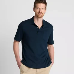 Men's Short Sleeve Cotton Supima Polo Shirt with Pocket