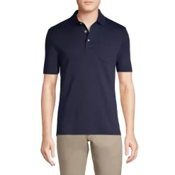Men's Short Sleeve Cotton Supima Polo Shirt with Pocket