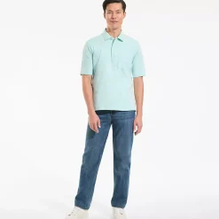 Men's Short Sleeve Cotton Supima Polo Shirt with Pocket