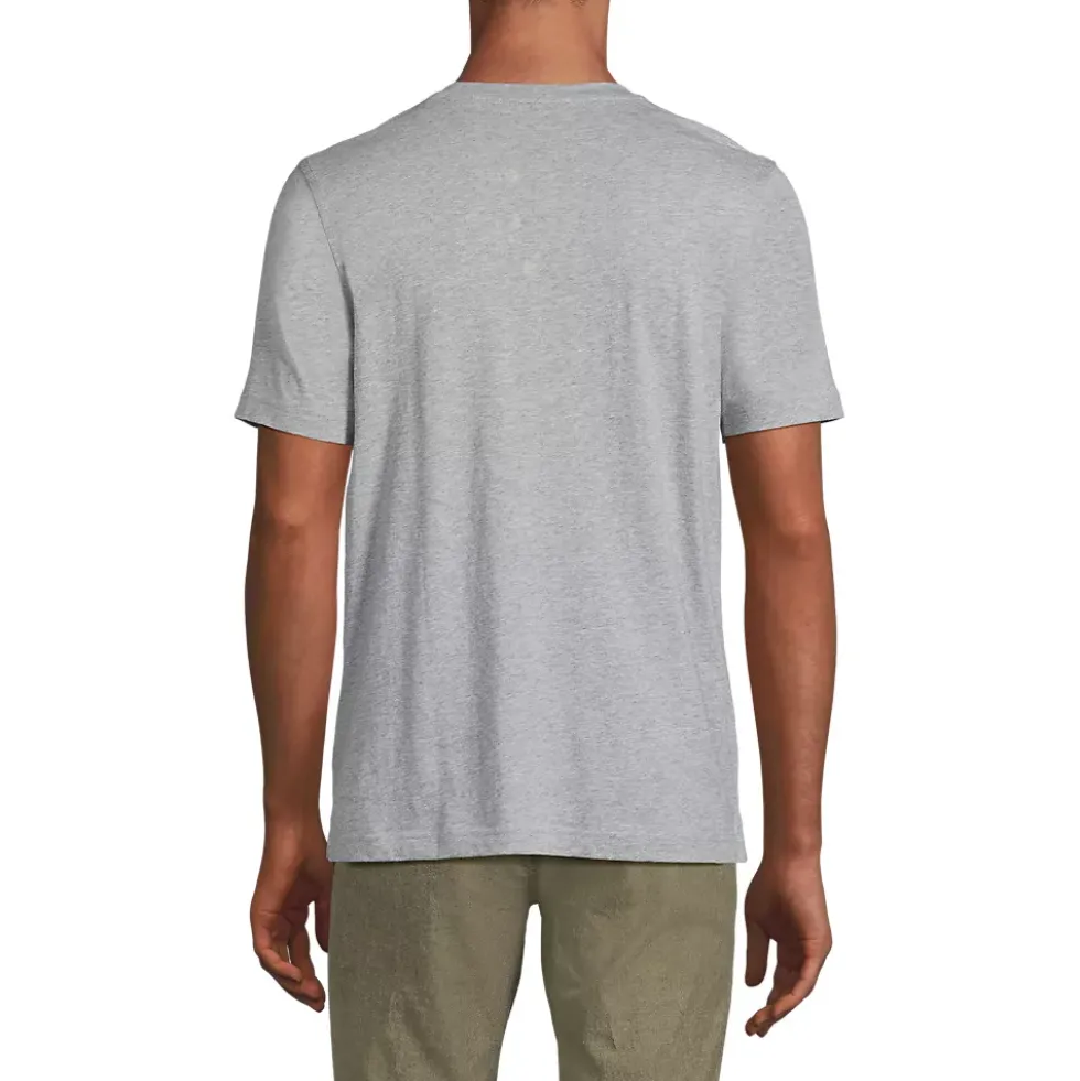 Men's Short Sleeve Cotton Supima Jersey Henley