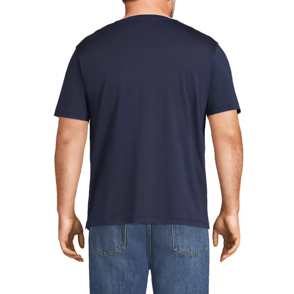 Men's Short Sleeve Cotton Supima Jersey Henley