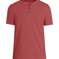 Men's Short Sleeve Cotton Supima Jersey Henley