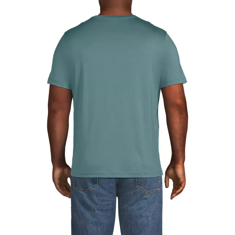 Men's Short Sleeve Cotton Supima Jersey Henley