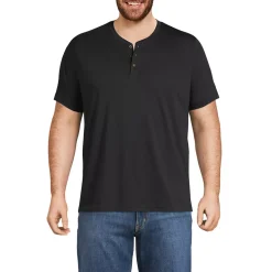 Men's Short Sleeve Cotton Supima Jersey Henley