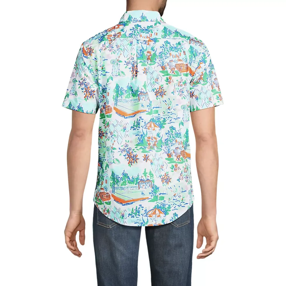 Men's Short Sleeve Essential Lightweight Poplin