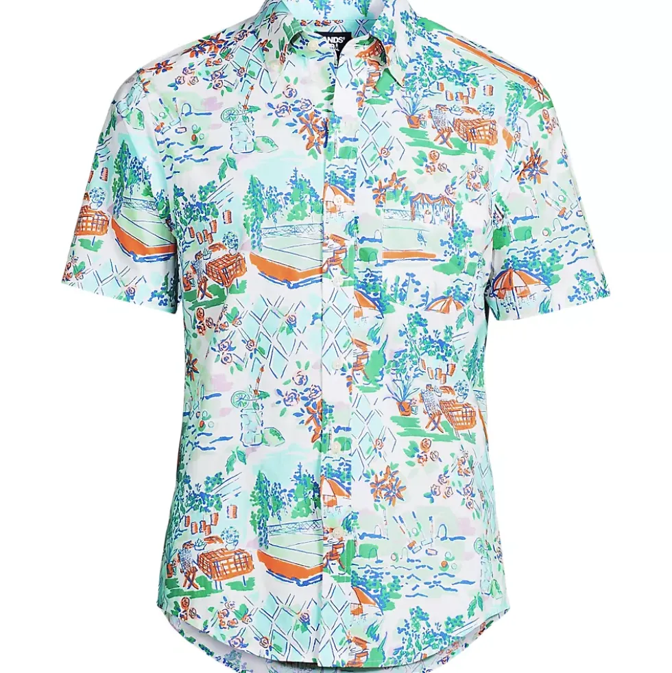 Men's Short Sleeve Essential Lightweight Poplin