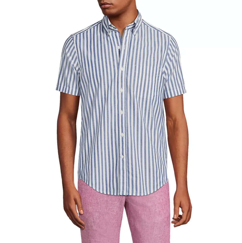 Men's Short Sleeve Essential Lightweight Poplin