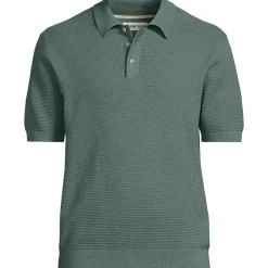 Men's Short Sleeve Fine Gauge Sweater Polo