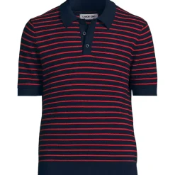 Men's Short Sleeve Fine Gauge Sweater Polo