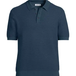 Men's Short Sleeve Fine Gauge Sweater Polo