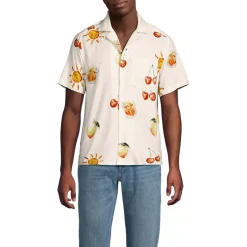 Men's Short Sleeve Hawaiian Camp Collar Shirt