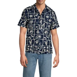 Men's Short Sleeve Hawaiian Camp Collar Shirt