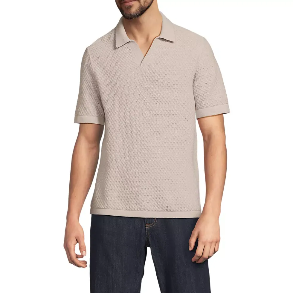 Men's Short Sleeve Johnny Collar Polo