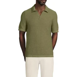 Men's Short Sleeve Johnny Collar Polo