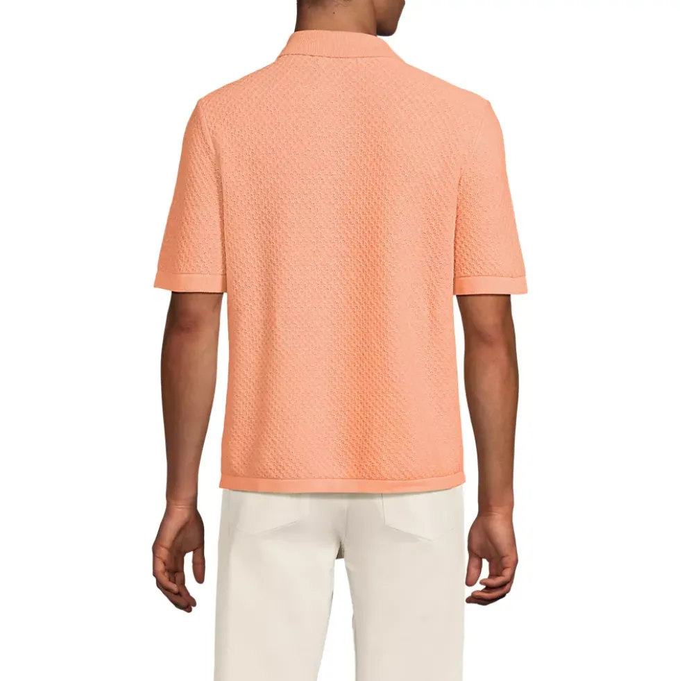 Men's Short Sleeve Johnny Collar Polo