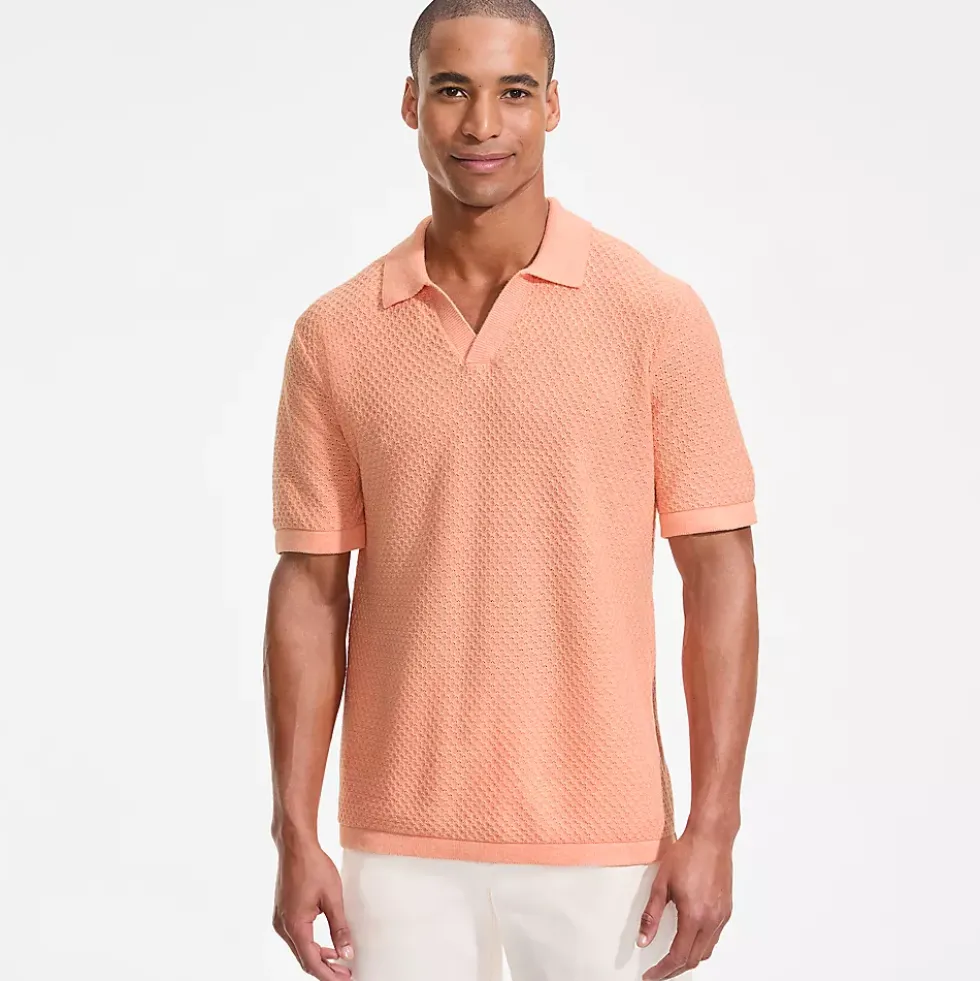Men's Short Sleeve Johnny Collar Polo