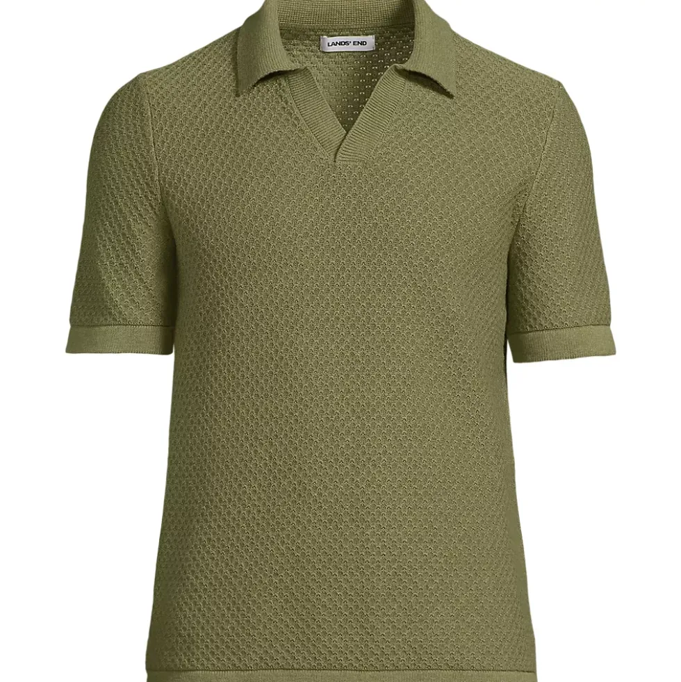 Men's Short Sleeve Johnny Collar Polo