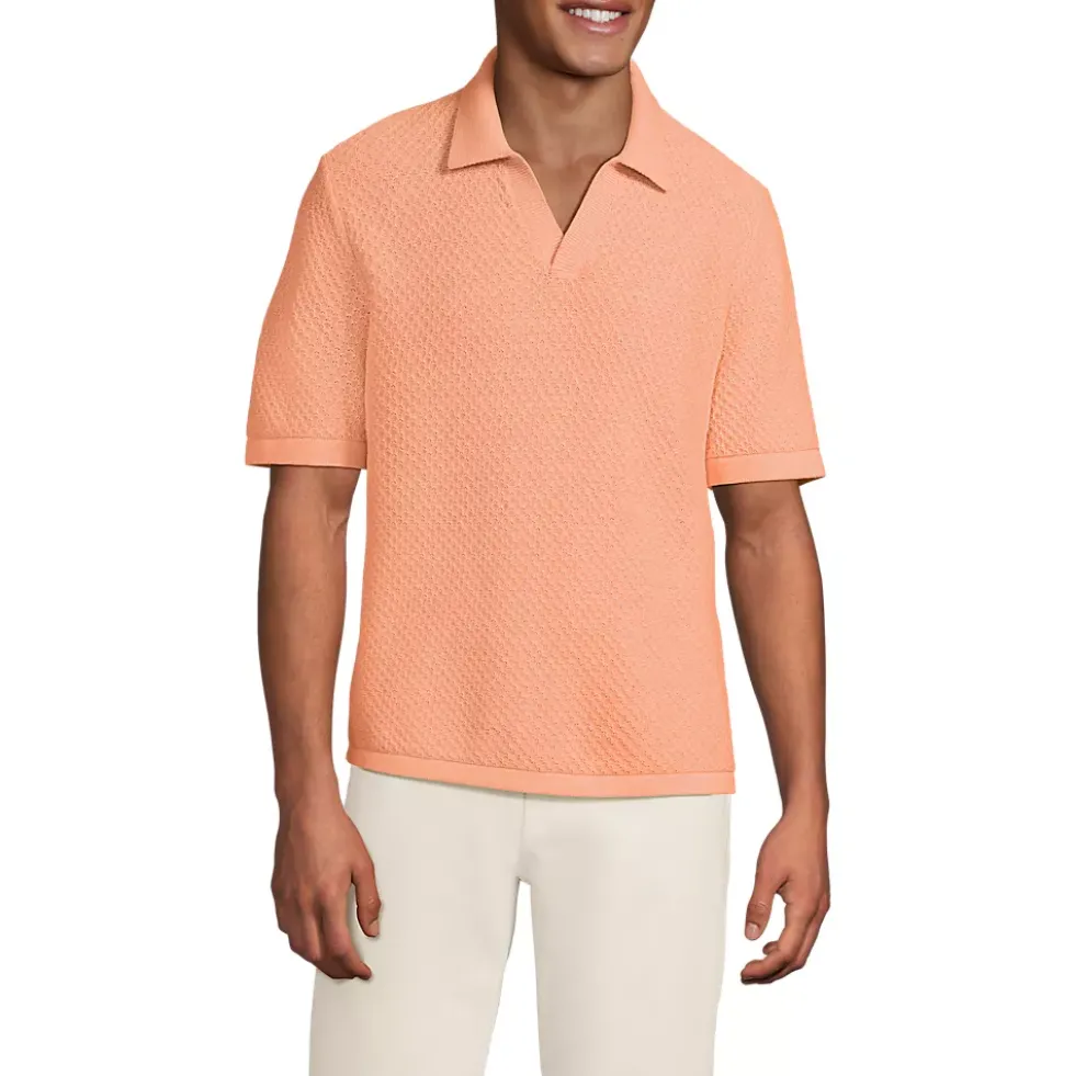Men's Short Sleeve Johnny Collar Polo