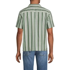 Men's Short Sleeve Linen Hawaiian Camp Collar Shirt