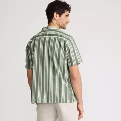 Men's Short Sleeve Linen Hawaiian Camp Collar Shirt