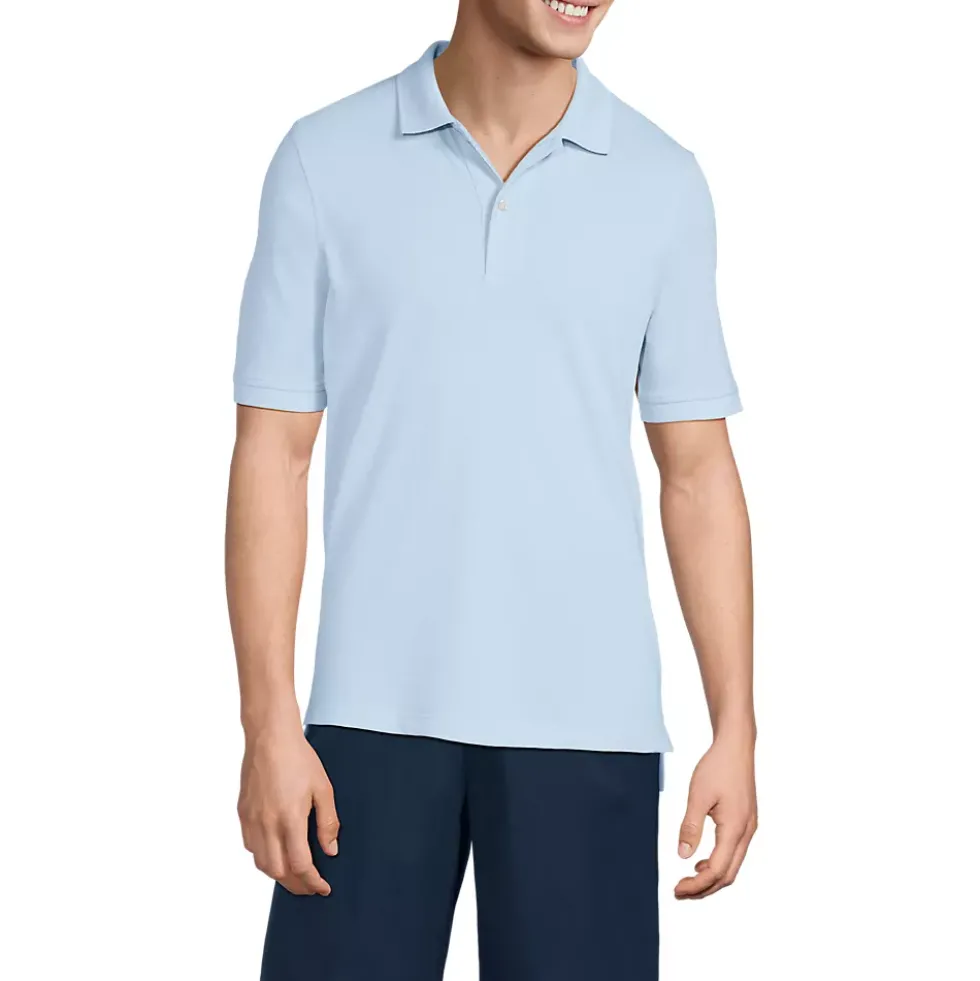 Men's Short Sleeve Mesh Polo Shirt