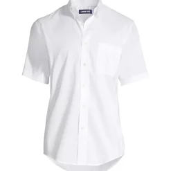 Men's Short Sleeve No Iron Pinpoint Dress Shirt