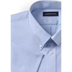 Men's Short Sleeve No Iron Pinpoint Dress Shirt