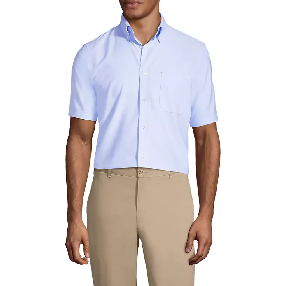 Men's Short Sleeve Oxford Dress Shirt